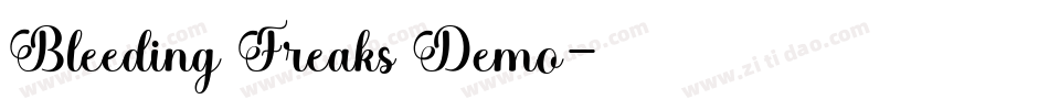 Bleeding Freaks Demo字体转换